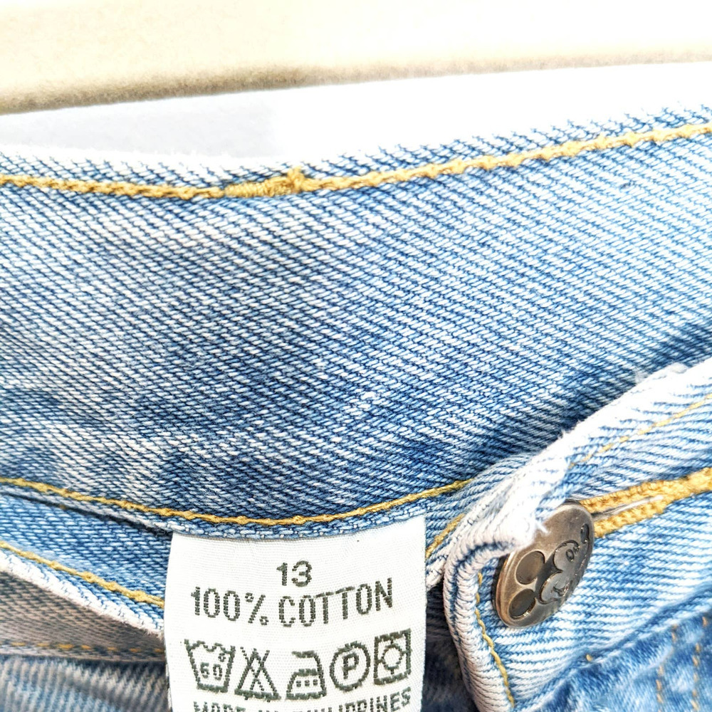 Vintage Disney Juniors Size 13 Mickey Minnie Goofy High Waist Jeans Jerry Leigh - Picture 11 of 12